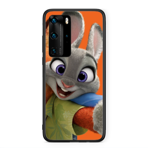 Huawei P40 Pro Valentines 3 Black Glossy Θήκη