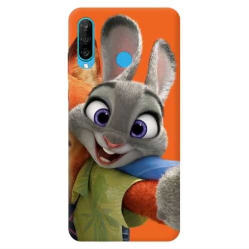 Huawei P30 Lite Valentines 3 Transparent Silicone TPU Θήκη