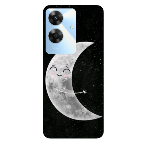 Realme Note 60 Half Moon Transparent Silicone TPU Θήκη