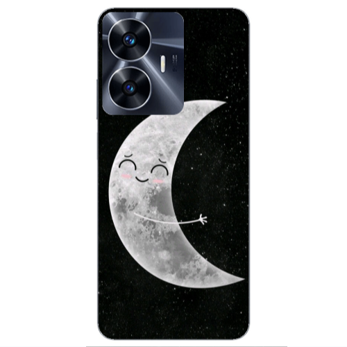 Realme Note 50 Half Moon Transparent Silicone TPU Θήκη