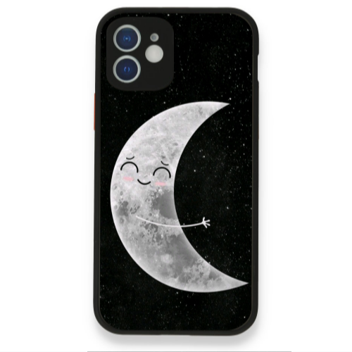 Apple iPhone 12 Half Moon Black Glossy Θήκη