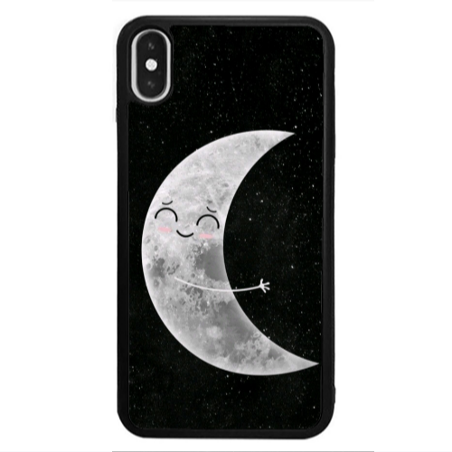 Apple iPhone X Half Moon Black Glossy Θήκη