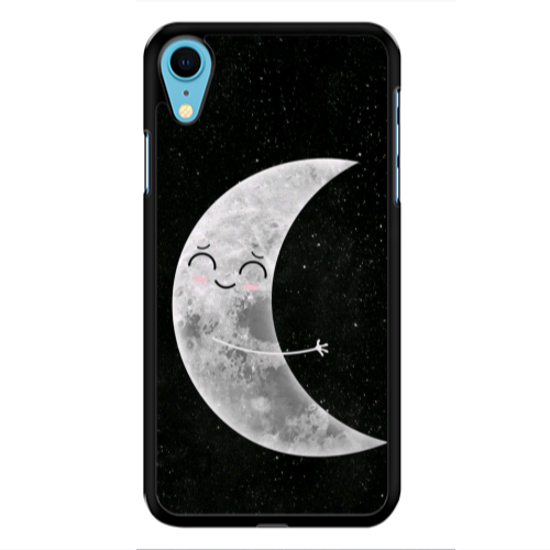 Apple iPhone Xr Half Moon Black Glossy Θήκη