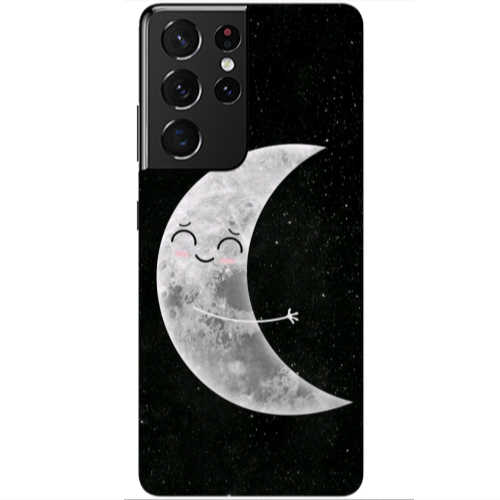 Samsung S21 Ultra Half Moon Transparent Silicone TPU Θήκη