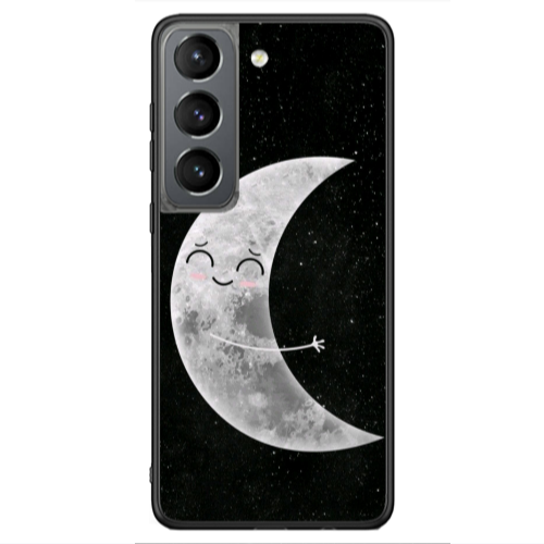 Samsung S21 Ultra Half Moon Black Glossy Θήκη
