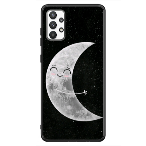 Samsung A13 4G Half Moon Black Glossy Θήκη