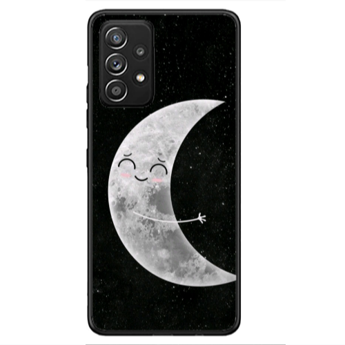 Samsung A33 Half Moon Black Glossy Θήκη