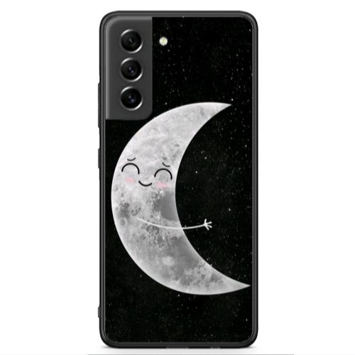 Samsung S21 FE Half Moon Black Glossy Θήκη