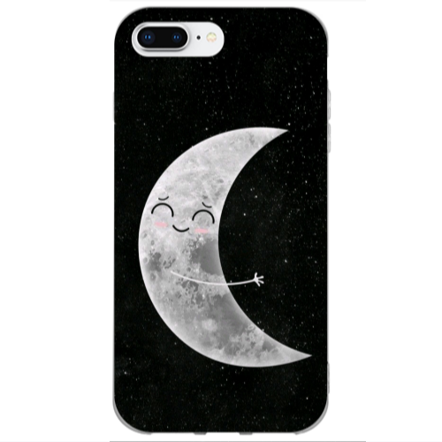 Apple iPhone 7 Plus Half Moon Transparent Silicone TPU Θήκη