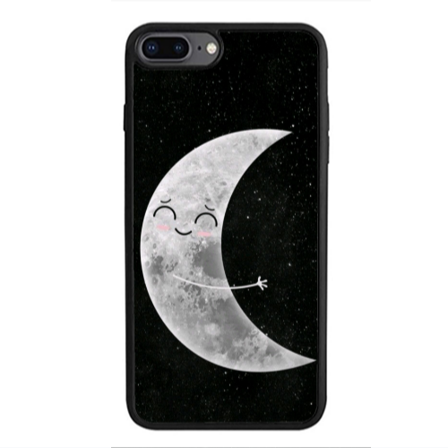 Apple iPhone 7 Plus Half Moon Black Glossy Θήκη