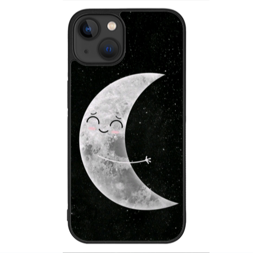 Apple iPhone 13 Mini Half Moon Black Glossy Θήκη