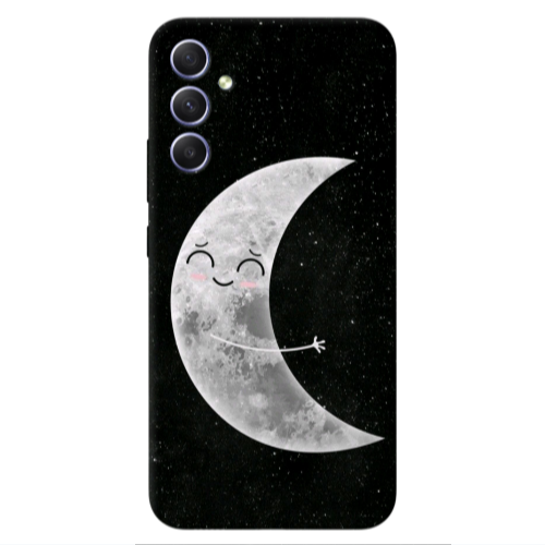 Samsung A34 Half Moon Transparent Silicone TPU Θήκη