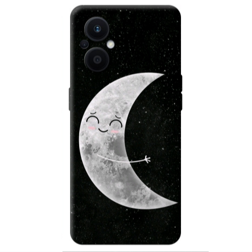 Oppo Reno 7 Lite Half Moon Transparent Silicone TPU Θήκη