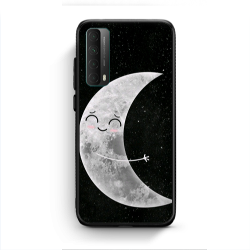Huawei P Smart 2021 Half Moon Black Glossy Θήκη