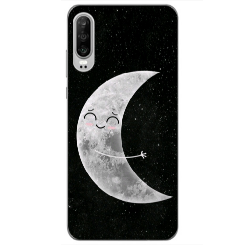 Huawei P30 Half Moon Transparent Silicone TPU Θήκη