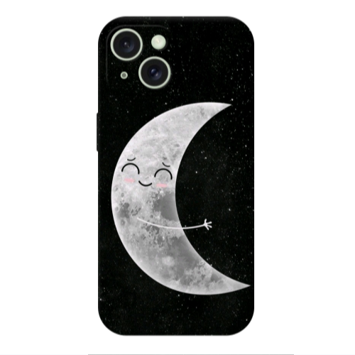 Apple iPhone 15 Half Moon Transparent Silicone TPU Θήκη