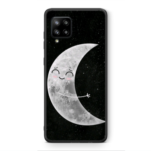 Samsung A42 5G Half Moon Black Glossy Θήκη