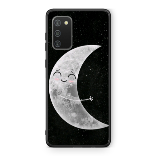 Samsung A02s Half Moon Black Glossy Θήκη