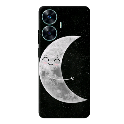 Realme C55 Half Moon Transparent Silicone TPU Θήκη