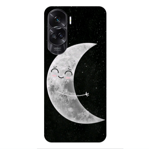 Honor 90 Lite 5G Half Moon Transparent Silicone TPU Θήκη