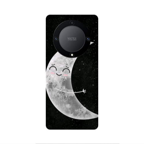 Honor Magic5 Lite 5G Half Moon Transparent Silicone TPU Θήκη