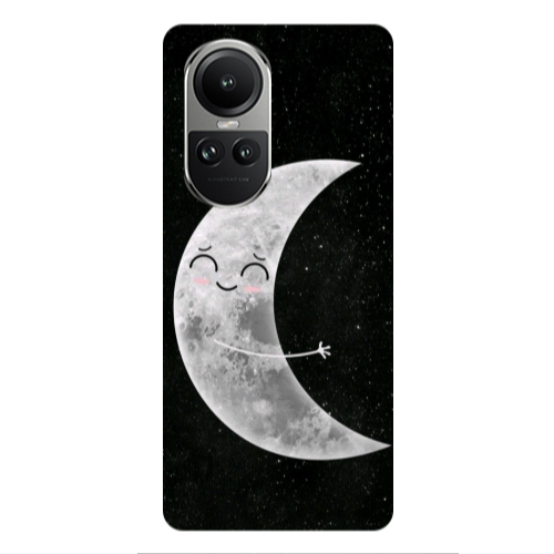 Oppo Reno10 5G Half Moon Transparent Silicone TPU Θήκη