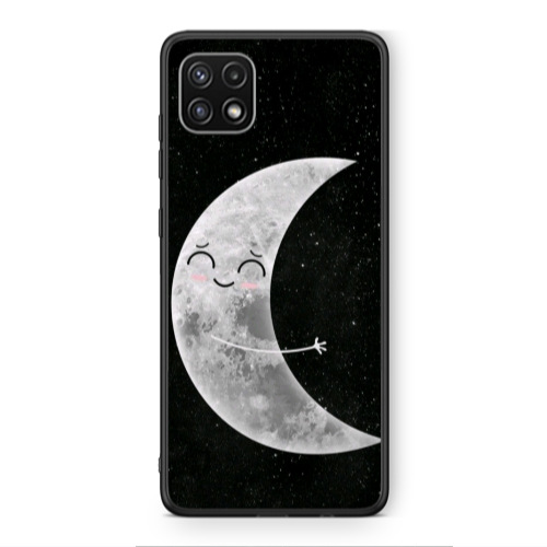 Samsung A22 5G Half Moon Black Glossy Θήκη
