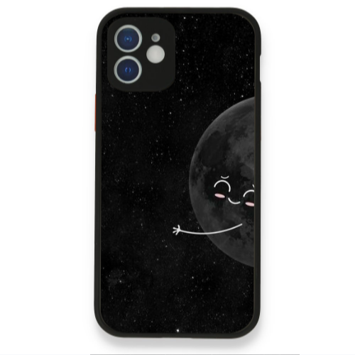 Apple iPhone 12 Half Moon 2 Black Glossy Θήκη