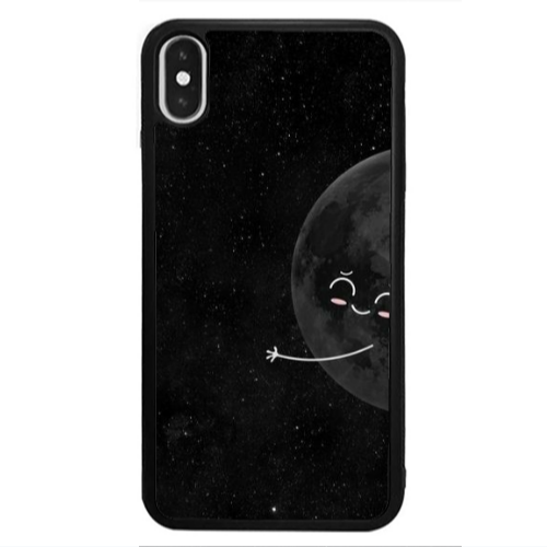 Apple iPhone X Half Moon 2 Black Glossy Θήκη