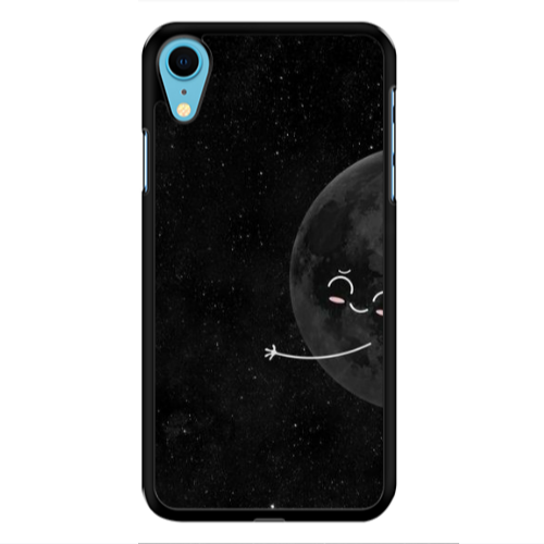 Apple iPhone Xr Half Moon 2 Black Glossy Θήκη
