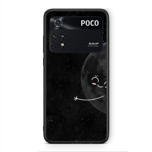 Xiaomi Poco M4 Pro 4G Half Moon 2 Black Glossy Θήκη