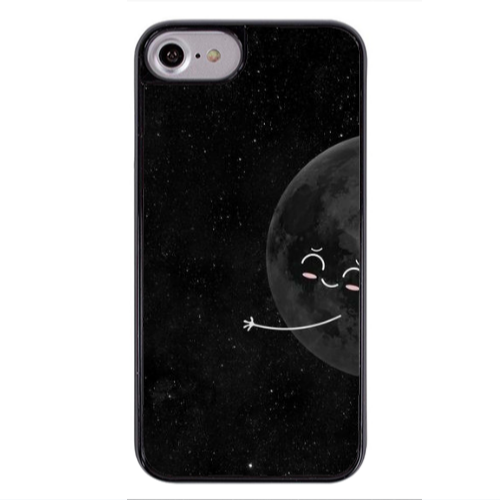 Apple iPhone 7 Half Moon 2 Black Glossy Θήκη