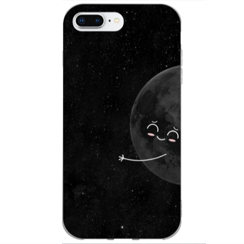 Apple iPhone 7 Plus Half Moon 2 Transparent Silicone TPU Θήκη