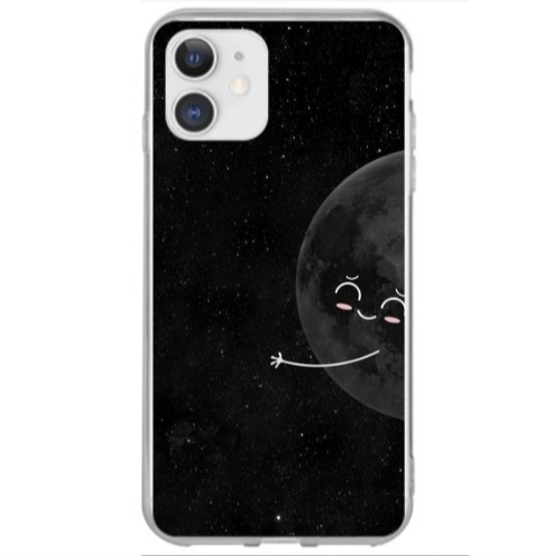 Apple iPhone 12 Mini Half Moon 2 Transparent Silicone TPU Θήκη