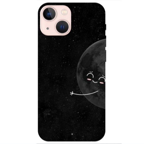 Apple iPhone 13 Mini Half Moon 2 Transparent Silicone TPU Θήκη