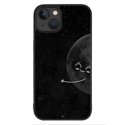 Apple iPhone 13 Mini Half Moon 2 Black Glossy Θήκη