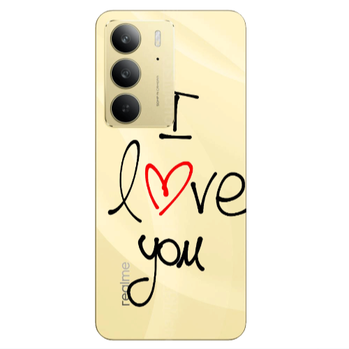 Realme C 75 i love you Transparent Silicone TPU Θήκη