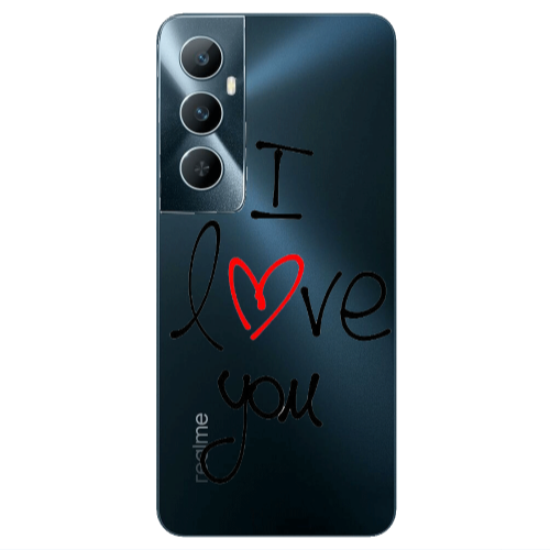 Realme C65 i love you Transparent Silicone TPU Θήκη