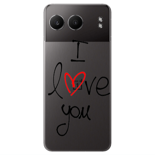 Oneplus Nord 4 i love you Transparent Silicone TPU Θήκη