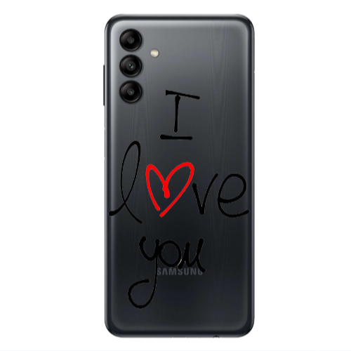 Samsung A13 5G i love you Transparent Silicone TPU Θήκη