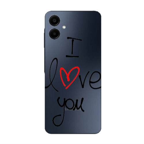 Samsung A06 i love you Transparent Silicone TPU Θήκη