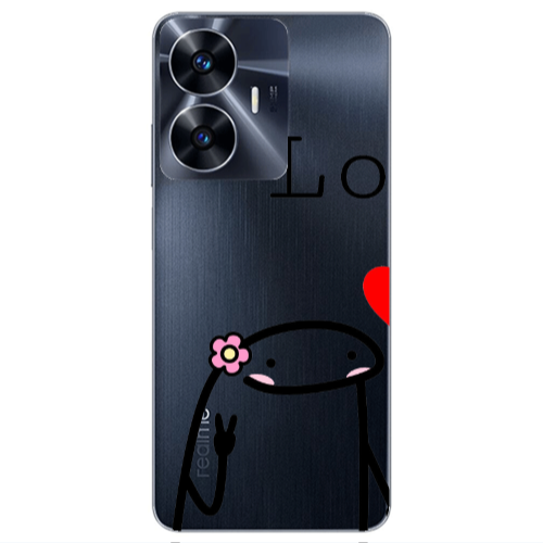 Realme Note 50 Love 1 Transparent Silicone TPU Θήκη