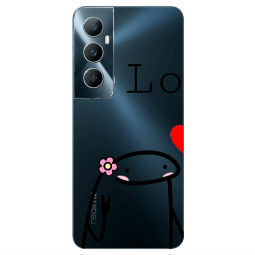 Realme C65 Love 1 Transparent Silicone TPU Θήκη