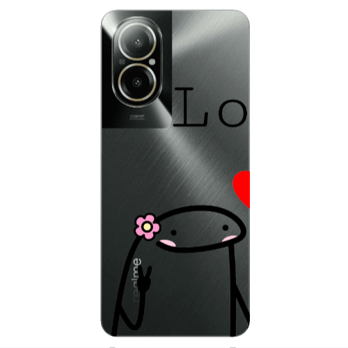 Realme C67 Love 1 Transparent Silicone TPU Θήκη