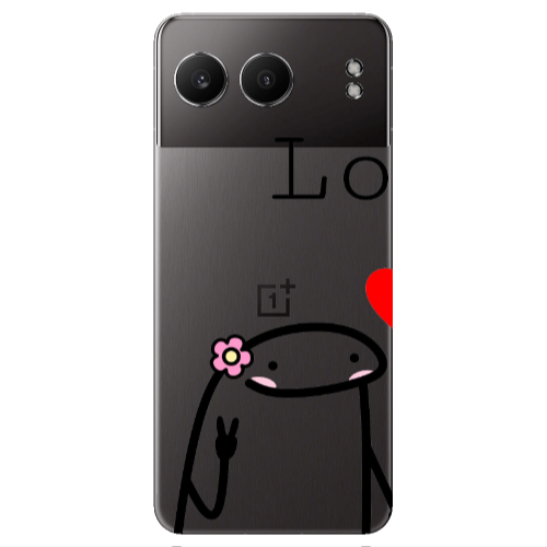Oneplus Nord 4 Love 1 Transparent Silicone TPU Θήκη