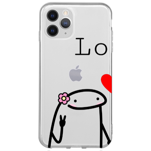 Apple iPhone 13 Pro Max Love 1 Transparent Silicone TPU Θήκη