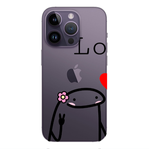 Apple iPhone 14 Pro Max Love 1 Transparent Silicone TPU Θήκη