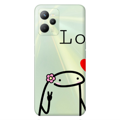 Realme C35 Love 1 Transparent Silicone TPU Θήκη