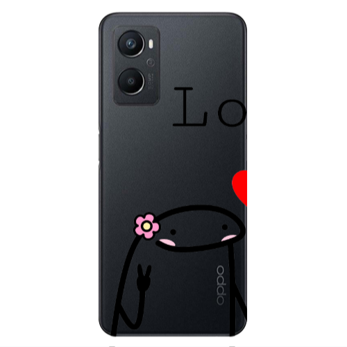Oppo A 96 Love 1 Transparent Silicone TPU Θήκη