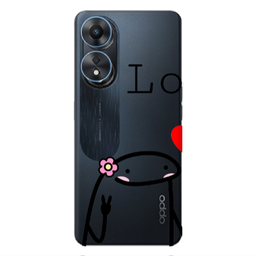 Oppo A 98 Love 1 Transparent Silicone TPU Θήκη